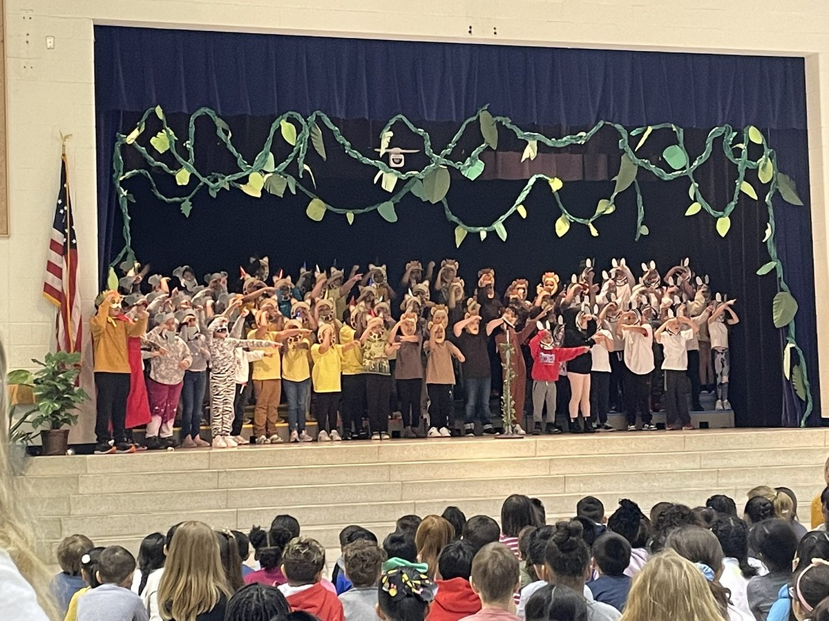 In the jungle this morning <a href="/ForestGroveES/">Forest Grove ES</a>  Great job 3rd grade!! Amazing acting and singing!