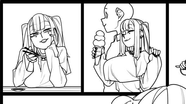 She eats with chopsticks and sashimi because she's a weeb 