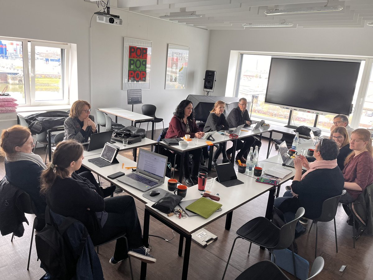 frenezulejo's tweet photo. Day 2 of the @AEConservatoire #PRIhME (Power Relations In higher Music Education) assembly working group &amp; editorial board #meeting @Popakademie_BW - we are now preparing our final project outcomes - stay tuned for more ;) cc @RIAMDublin https://t.co/Ur29JPvitW