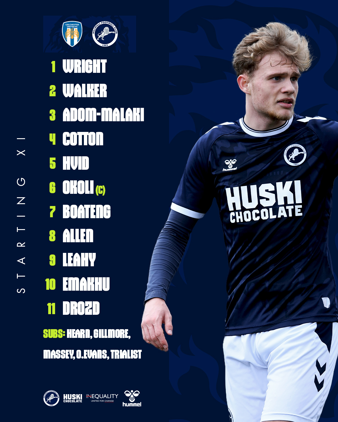 Millwall FC on X: 🦁🆚🐝 📋 The Under 21s taking to the field today… # Millwall  / X