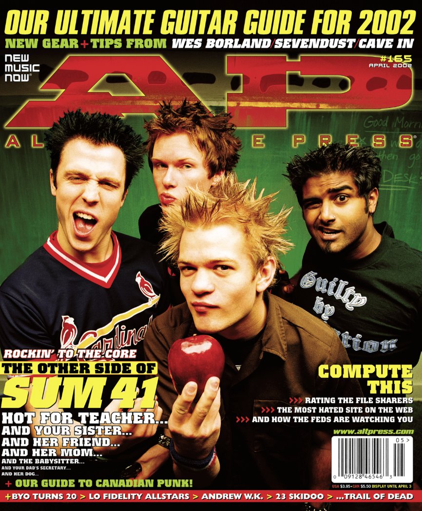 Happy birthday to Deryck Whibley of who appeared on our cover in April 2002! 