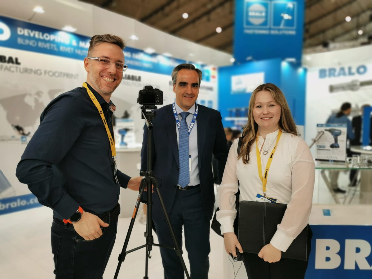 BRALO_es's tweet image. The @FastenerFixing Magazine interviews our Managing Director Daniel Suárez to know the latest technologies and innovations in the BRALO fastener production. 
@BRALO_es Manufacturer and distributor of #rivets, #rivetnuts and #rivetingtools