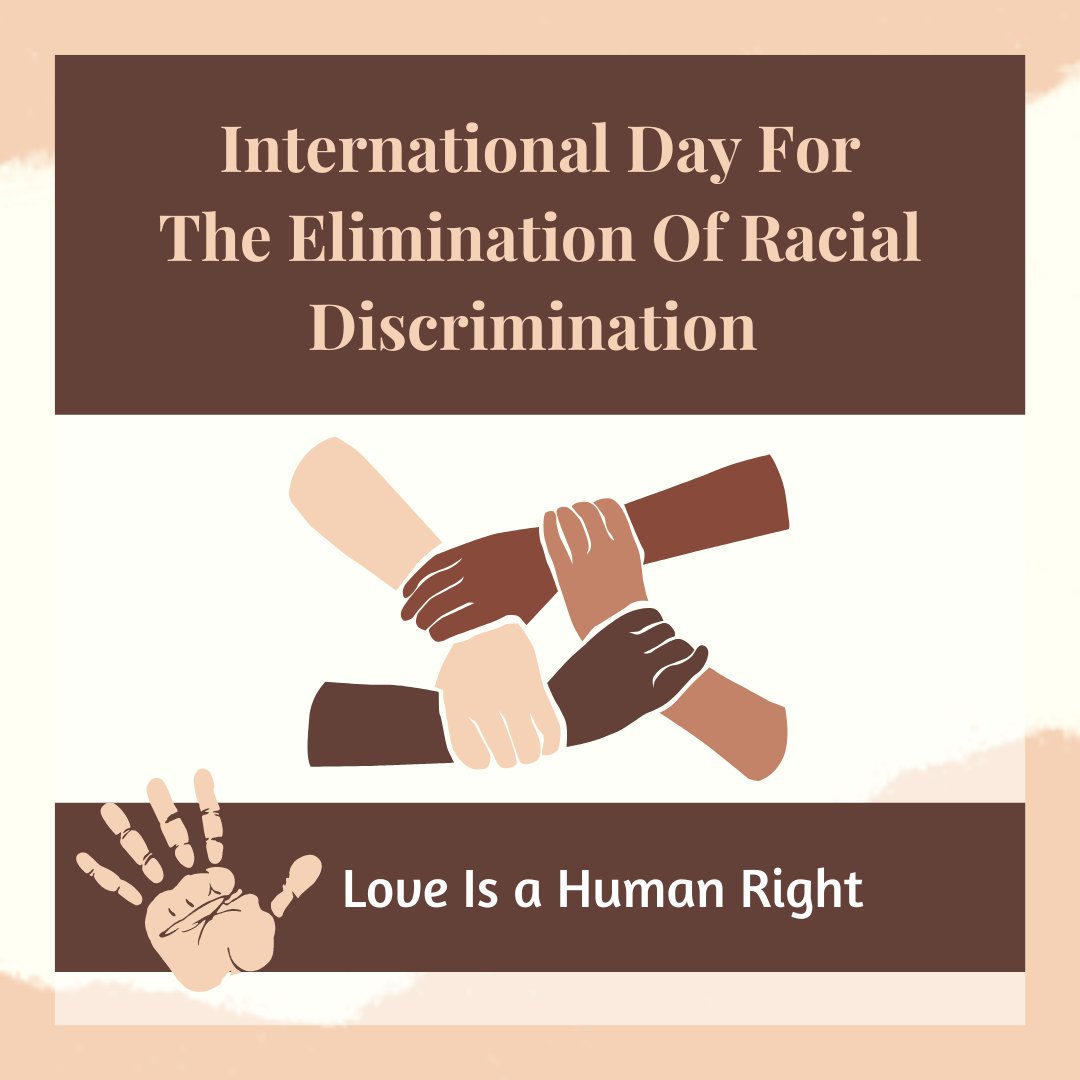 Today we will take time to reflect on our current anti-racist strategies as we remain steadfast in our commitment to stand up against all forms of racism and discrimination. Love is a human right.
#IDERD2023 #FightRacism