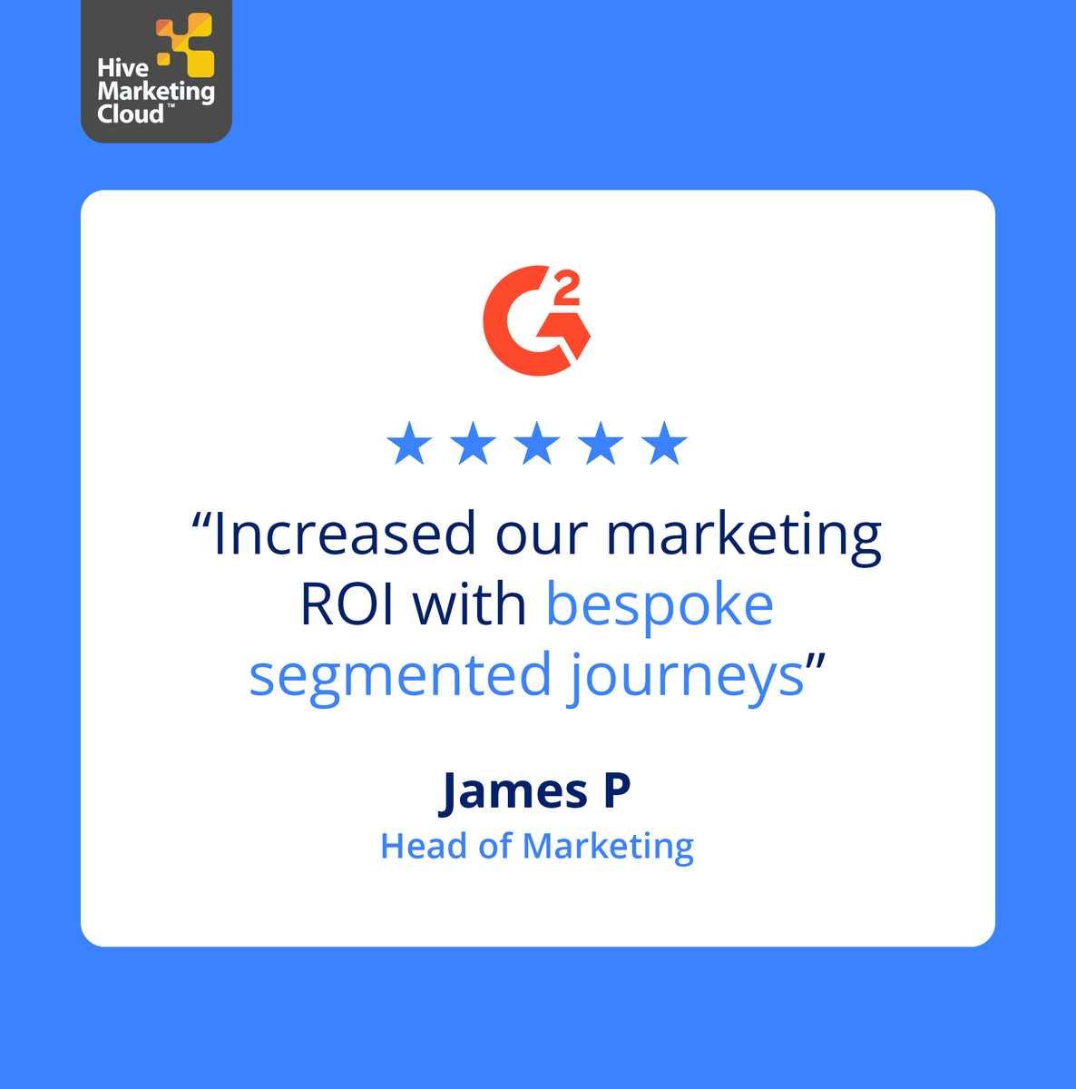 hive_mktg_cloud's tweet photo. Thrilled to share James' experience using the Hive Marketing Cloud platform! 🚀

To hear more from Hive Marketing Cloud users, check out our client case studies linked below. 🎉

https://t.co/FT0mbUOSs9

#marketing #hivemarketingcloud #marketingautomation https://t.co/KewwD5Xwcp