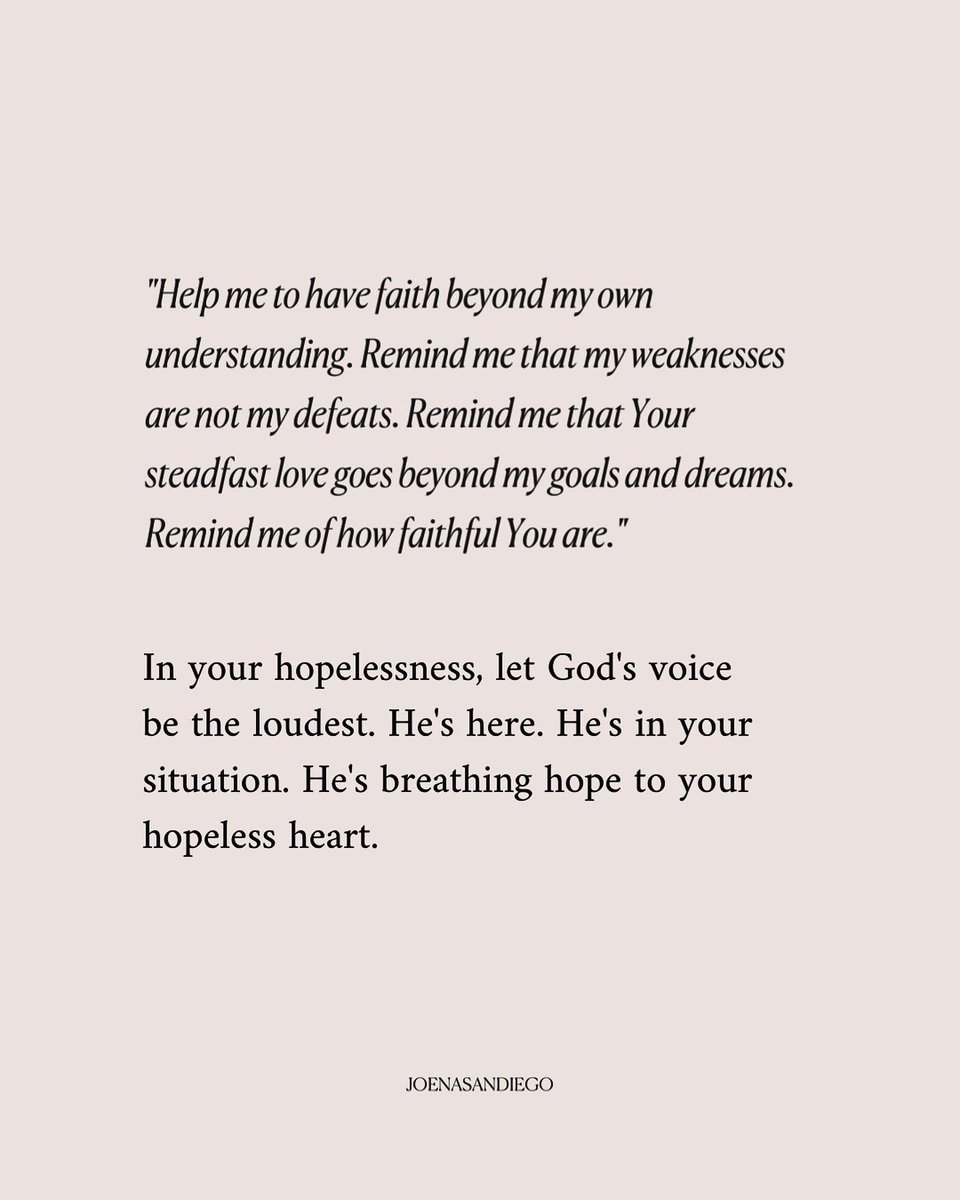 joenasandiego's tweet photo. There’s hope in the name of Jesus. Come and find your rest in His Presence. https://t.co/GSNtWmlpDi