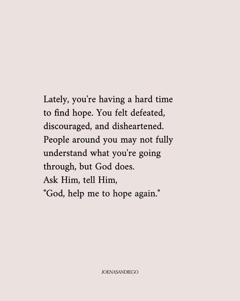 joenasandiego's tweet photo. There’s hope in the name of Jesus. Come and find your rest in His Presence. https://t.co/GSNtWmlpDi