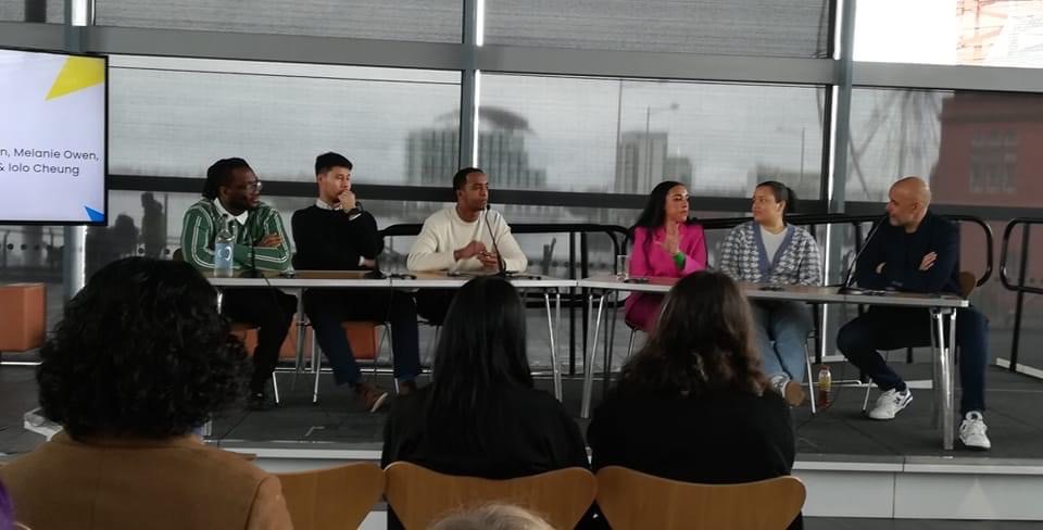 Hyfryd i fod yn rhan o'r digwyddiad 'Perthyn' ar gyfer siaradwyr Cymraeg o gefndiroedd Du, Asiaidd a Lleiafrifoedd Ethnig 
Great to be a part of an event called 'Perthyn' where we got to listen to the experiences of young Black, Asian and Minority Ethnic Welsh speakers