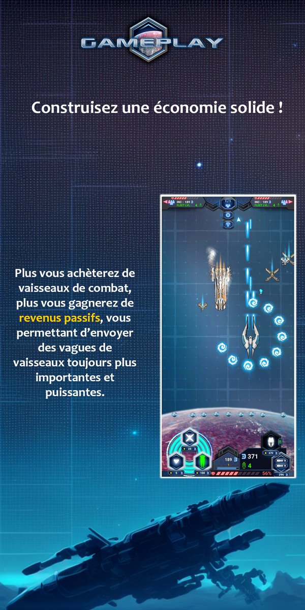 OpenaGames's tweet photo. Chapitre 5 : Gameplay de #Speedfire - L'économie et la gestion de revenus passifs. 🚀
https://t.co/QSEU9lm17y  

@Kickstarter  : https://t.co/Y2ysFdlgAJ

 #kickstarter #KickstarterReads #gameplay #mobilegame #indiegame #videogames  #shootemup #linetower  #multiplayer https://t.co/qybkyBD5Kt