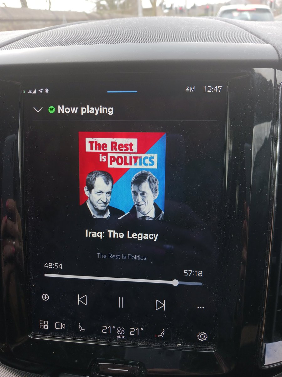 Fascinating listen on my long drive to meetings this morning. What an amazing example of thoughtful, open, honest discussion. Take note politicians! #TheRestisPolitics