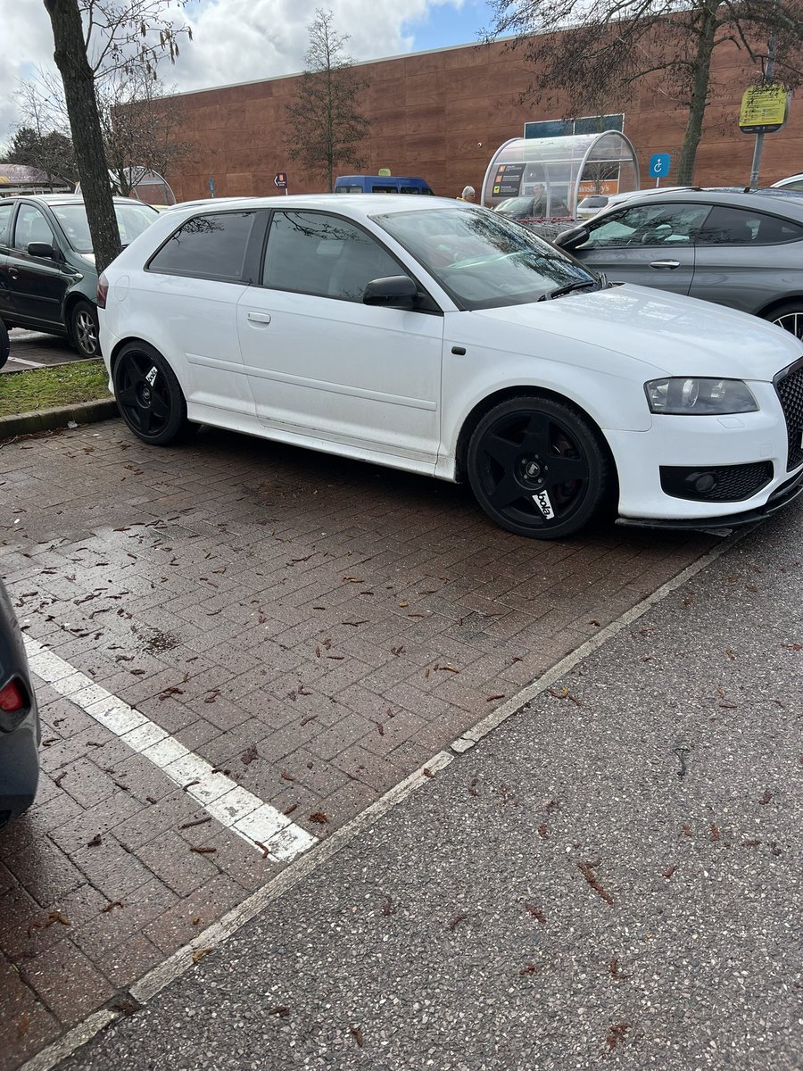 TaTweetsBristol's tweet photo. This guys Audi was so big he had to park across 2 spaces in Bristol today 🤦🏼‍♀️ #parkingidiot #cantparkforshit #audiwanker #bristol https://t.co/mBuZd4BNeq