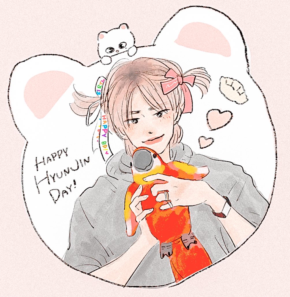 おめでとうでした🎀
#HappyHyunjinDay 
#Straykidsfanart