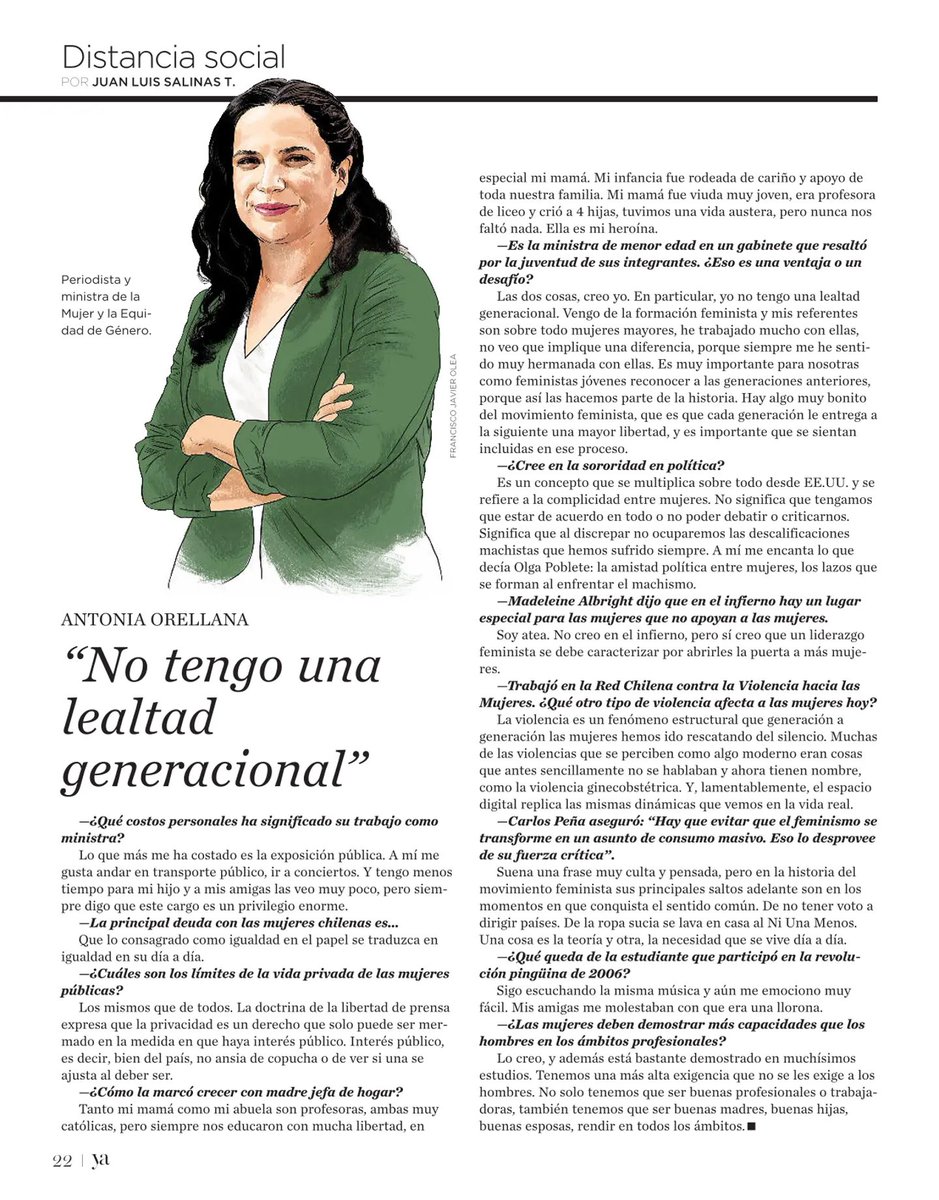 totiorellanag's tweet photo. Las generaciones anteriores de mujeres nos legaron mayores libertades y nuestro desafío es preservarlas y ampliarlas para las de hoy y las que vienen. Les comparto una entrevista en @Revista_Ya https://t.co/RIZ2iGoLEZ