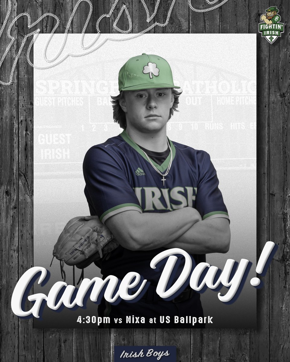 🚨Opening Day!🚨 
It's time folks. The boys kick off the '23 campaign today at US Ballpark, first pitch at 4:30.

#IrishBoys☘️⚾️

<a href="/OzarksOzone/">Ozarks Sports Zone</a> <a href="/Irishreports/">Dante Rebori</a>
