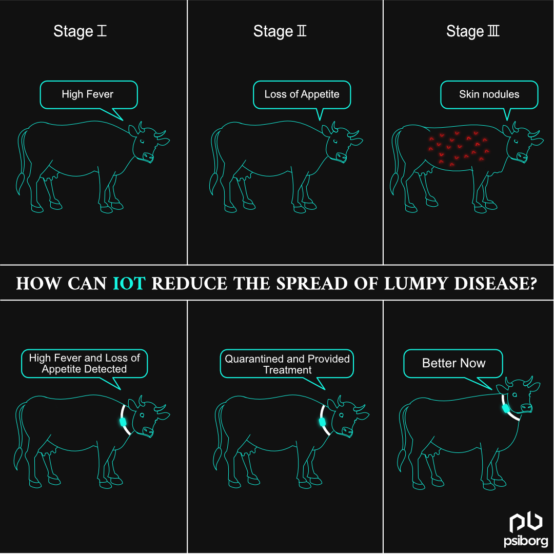 PsiBorgIndia's tweet photo. From sensors to treatment - See how IoT is paving the way for early detection and containment of lumpy disease.
.
https://t.co/JOZ0Cr7fhU
.
#IoT #Innovation #LumpyDisease #SmartHealth #internetofthings #cattle #healing #quarantine #psiborg https://t.co/doEct9V9Q2