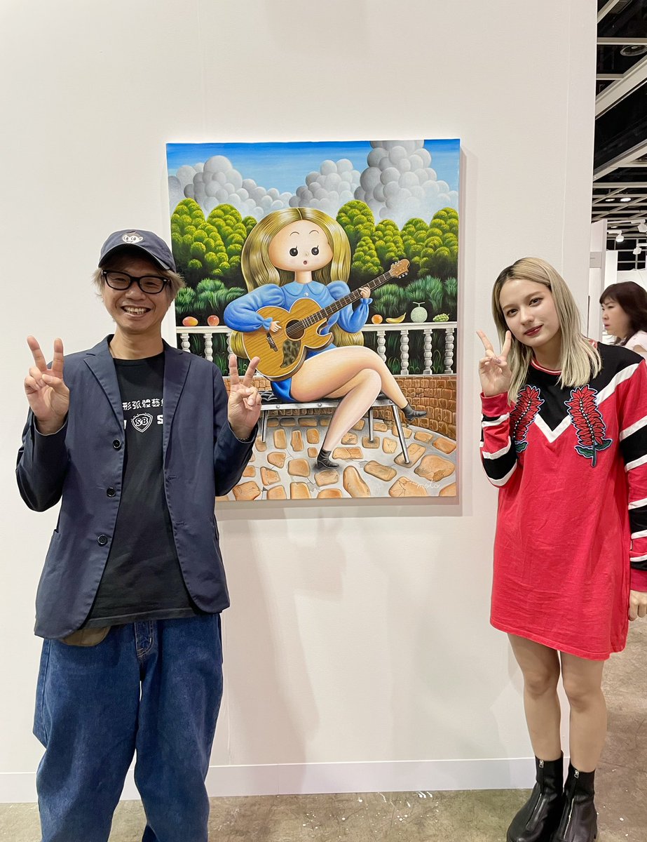 アートバーゼルで友沢ミミヨさん、こたおちゃん親子にバッタリ遭遇！16