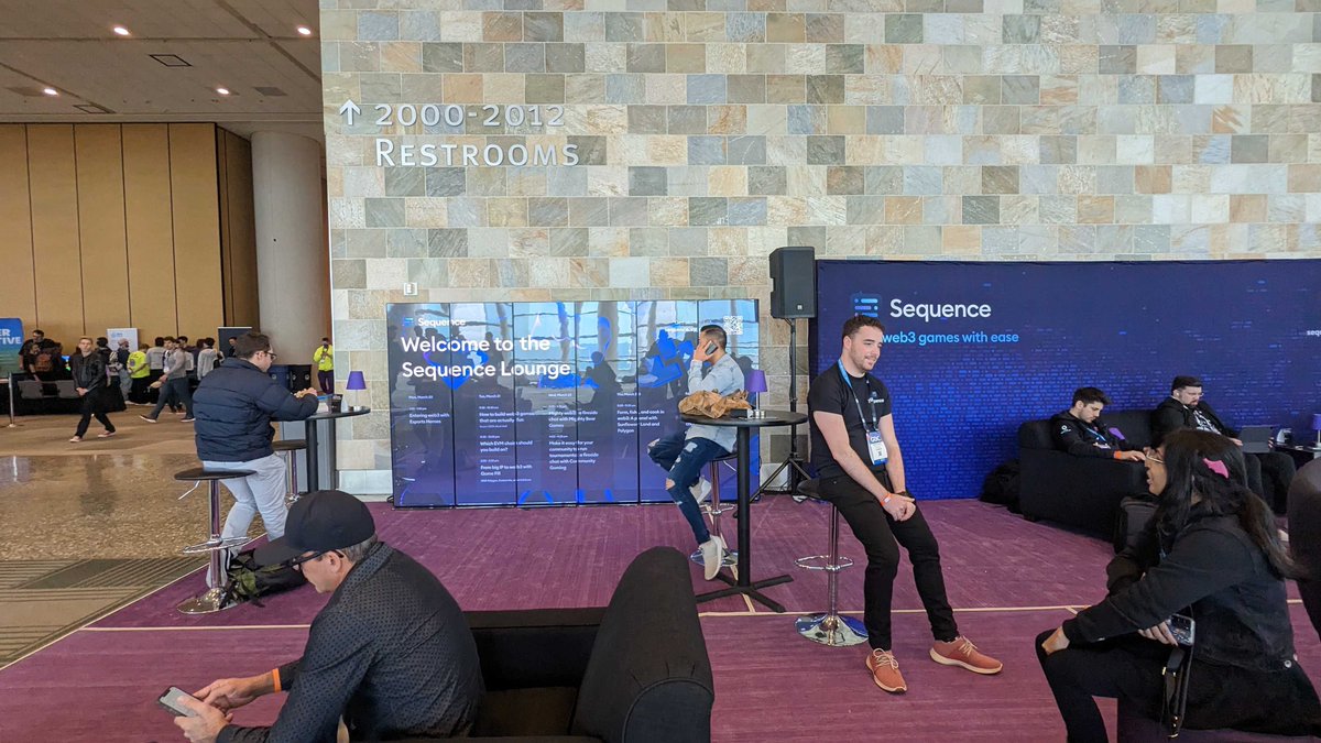 0xsequence's tweet photo. Discover the power of web3 gaming with Sequence!

Our cutting-edge technology powers leading web3 games like @SkyweaverGame, @0xSunflowerLand, @HuntersOnChain, and @tcmegame 🕹️

Want to try them out for yourself? Head over to our Game Station at the Sequence Lounge on the 2nd floor of the West Hall at @Official_GDC to play one or all of these fantastic games!

So swing by the Sequence Lounge and immerse yourself in the ultimate gaming experience. Don't forget to claim your #GDC2023 POAP when you stop by the Sequence Lounge!