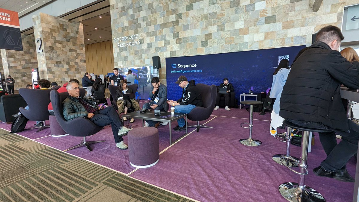 0xsequence's tweet photo. Discover the power of web3 gaming with Sequence!

Our cutting-edge technology powers leading web3 games like @SkyweaverGame, @0xSunflowerLand, @HuntersOnChain, and @tcmegame 🕹️

Want to try them out for yourself? Head over to our Game Station at the Sequence Lounge on the 2nd floor of the West Hall at @Official_GDC to play one or all of these fantastic games!

So swing by the Sequence Lounge and immerse yourself in the ultimate gaming experience. Don't forget to claim your #GDC2023 POAP when you stop by the Sequence Lounge!
