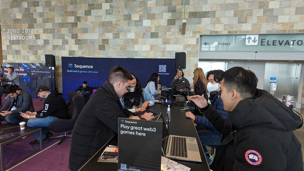 0xsequence's tweet photo. Discover the power of web3 gaming with Sequence!

Our cutting-edge technology powers leading web3 games like @SkyweaverGame, @0xSunflowerLand, @HuntersOnChain, and @tcmegame 🕹️

Want to try them out for yourself? Head over to our Game Station at the Sequence Lounge on the 2nd floor of the West Hall at @Official_GDC to play one or all of these fantastic games!

So swing by the Sequence Lounge and immerse yourself in the ultimate gaming experience. Don't forget to claim your #GDC2023 POAP when you stop by the Sequence Lounge!