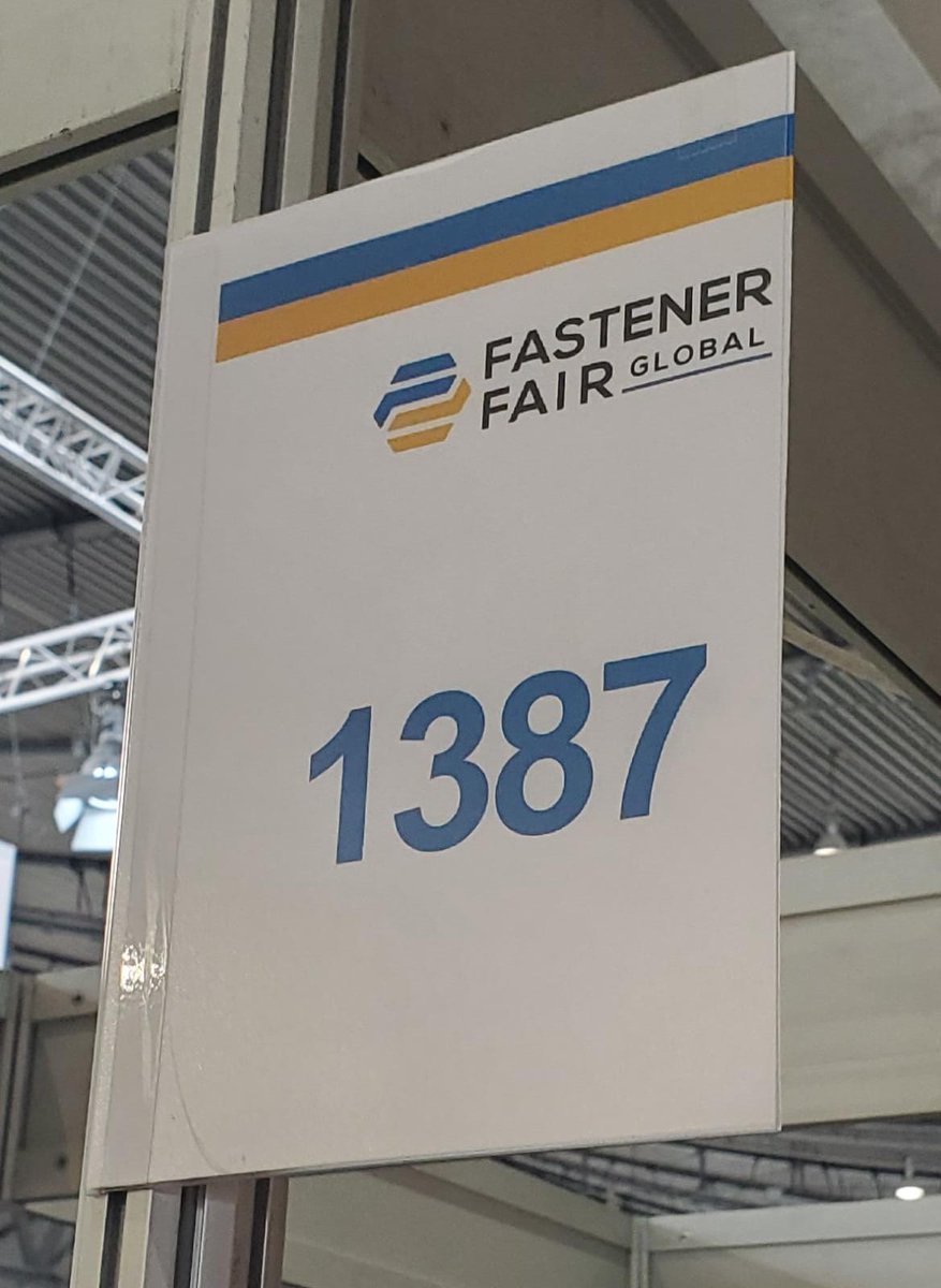 Hello! #FastenerFairGlobal2023 is underway and we can't wait to see you! Be sure to come by and see us in Hall 1, Stand 1387. Be sure to say hello to Hernan and Jose!

#GoASF
#Alloy&amp;StainlessFasteners
#JohanSmitFasteners
#FastenerNews