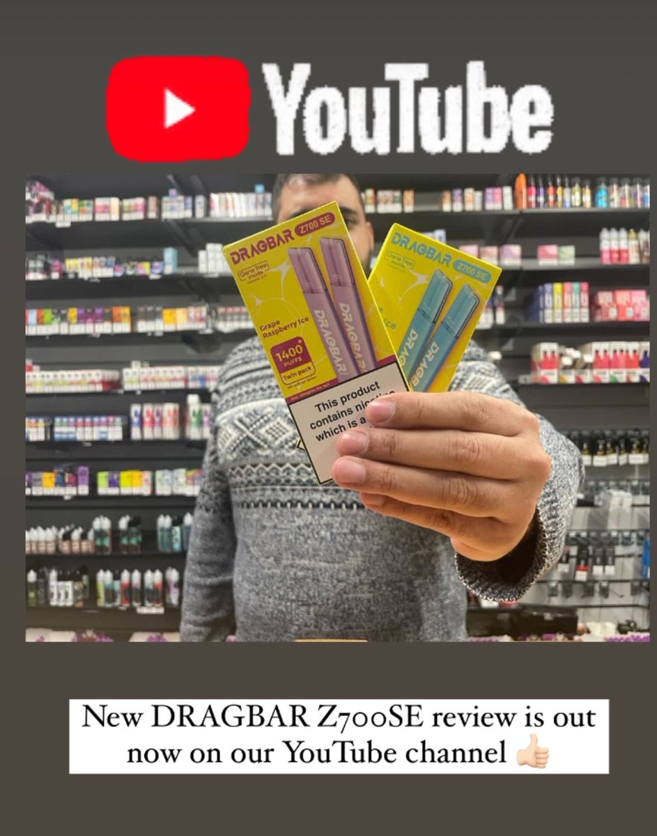 TMBNotes's tweet image. Click link to watch ⬇

youtube.com/watch?v=u6R9wt…

#vapereviews #vapeshop #vapers #quitsmoking #tmbnotes #vapeshop #vapelove