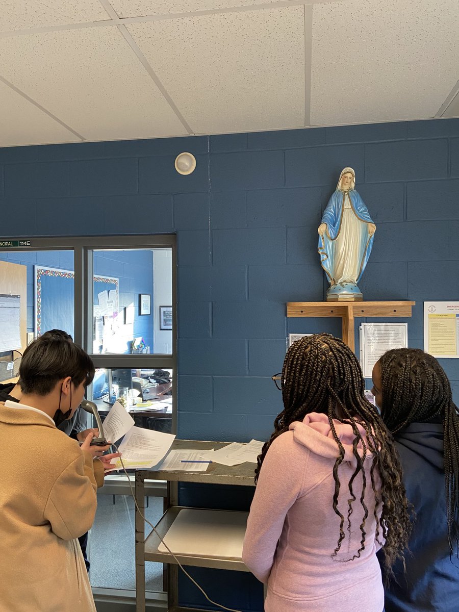 Student Voices…every morning our students lead us and carry the day with our daily announcements