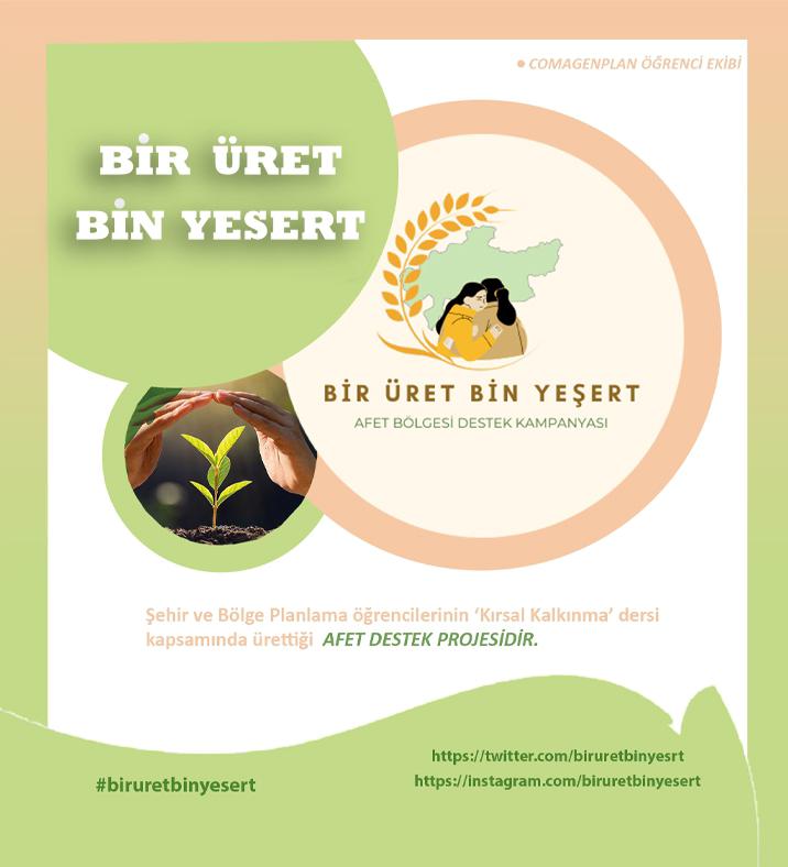 Bir öğrenci topluluğu olarak başlattığımız bu projemizde, depremden etkilenen üreticilerimizi tek bir çatı altında toplayarak görünürlüklerini artırmayı amaçlıyoruz. Yayılım sağlamamıza destek olabilecek her paylaşım bizim için çok değerli #biruretbinyesert #afetbölgesi #üretici