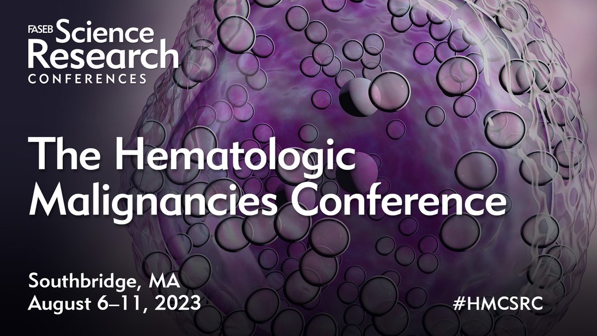 FASEBorg's tweet photo. Register now to learn about new blood disease research at the Hematologic Malignancies Conference on Aug 6. Join you colleagues and tap the proverbial vein of knowledge in Southbridge, Massachusetts! #HMCSRC @theaglab @The_Will_Lab
Register: 
https://t.co/3Mrx5C6x7E https://t.co/vcgLilzvkz