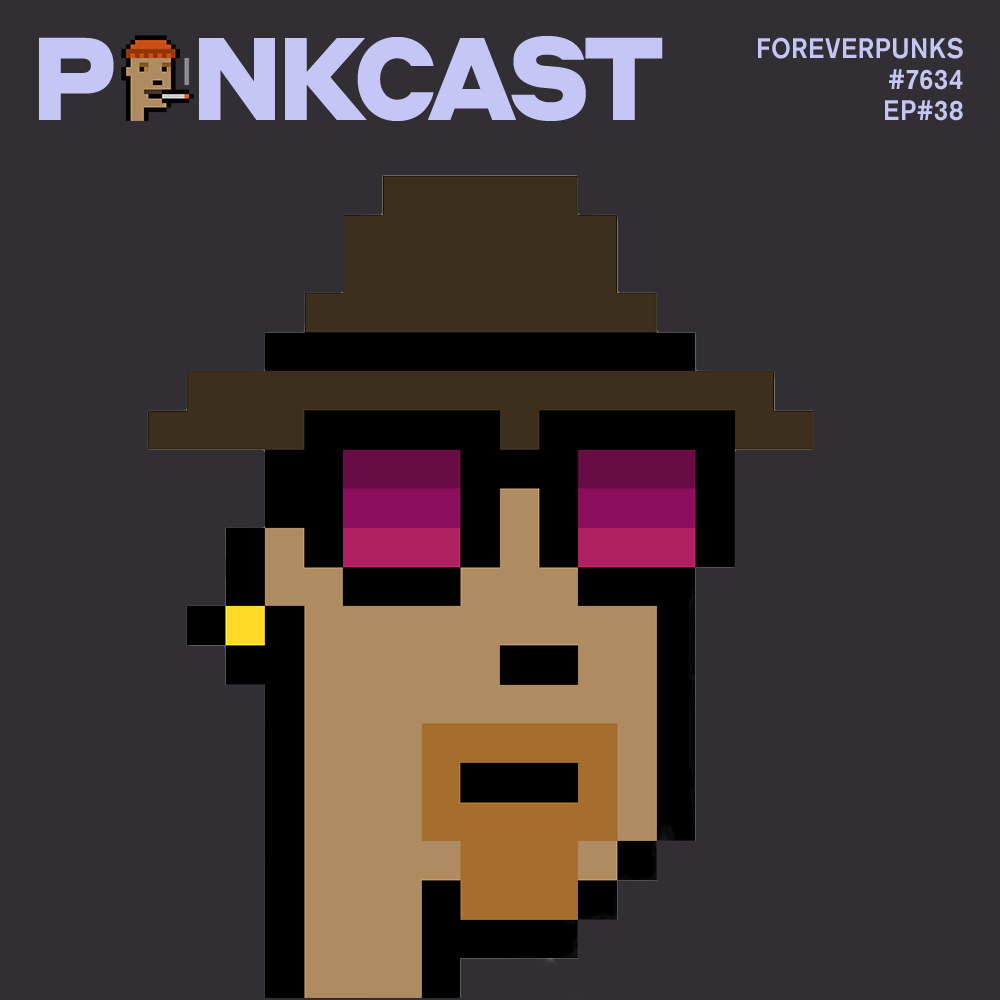 punkcastxyz's tweet photo. gm Fedora Punks! π€
Episode 38: #Punk7634, @foreverpunksnft, Founder, @foreverpunkscom
OUT NOW! Go! Go! Go!
π
#PunkCast #Cryptopunks #4Atty #FrontBeard #Earring #BigShades #Fedora @cryptopunks https://t.co/0OZ5lg5UeI
