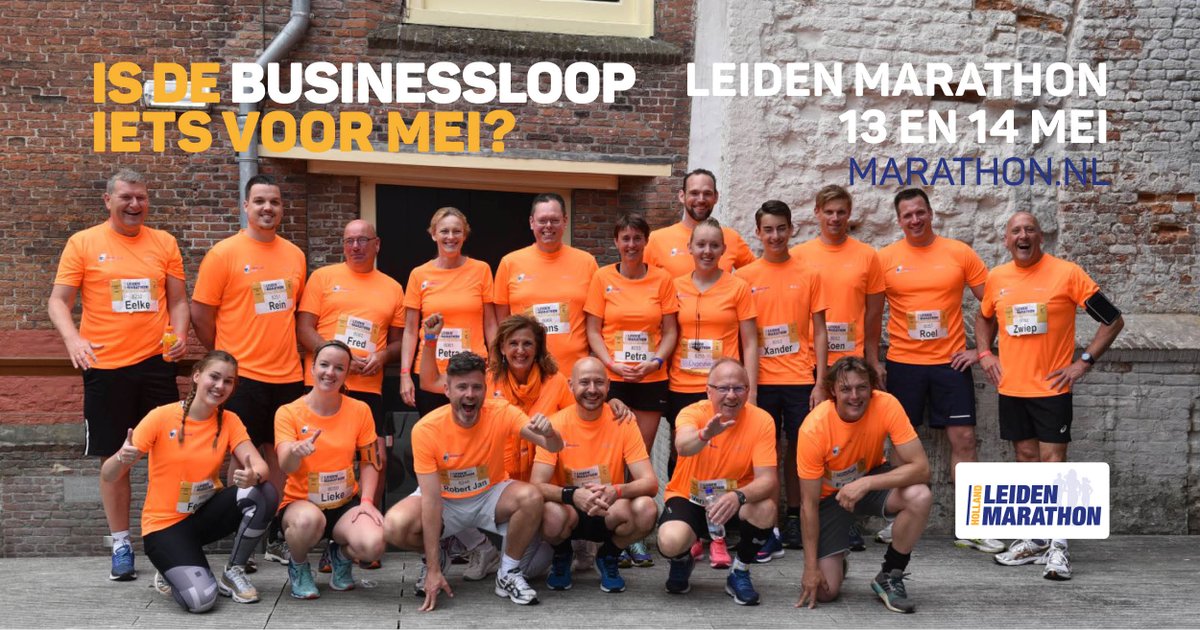 Doe mee aan de Heerema Businessloop en maak kans op een bedrijfsreportage! Daag je collega’s uit en doe mee met jouw bedrijf! Promoot jouw team op professionele en sportieve wijze! Lees meer en meld je aan voor 1 april: marathon.nl/businessloop/