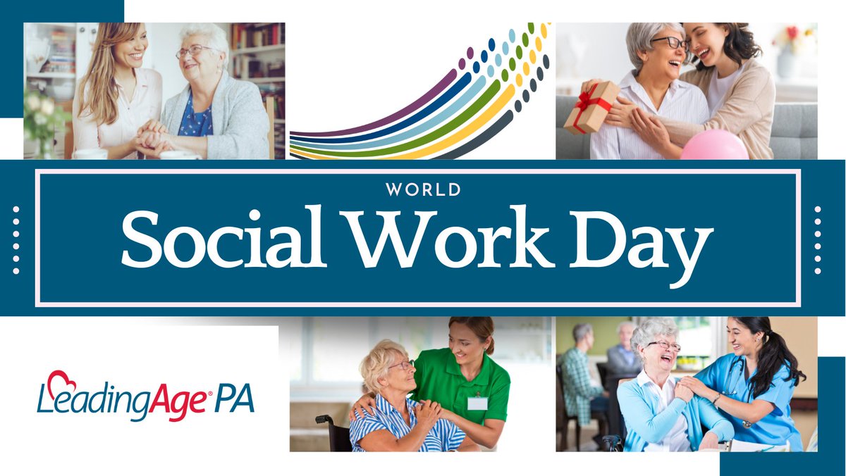 LeadingAgePA's tweet photo. Happy World Social Work Day! Join us in thanking all the social workers in aging services who are doing incredible work, connecting seniors and their families with support and resources.
#leadingagepa
#socialworkday #socialworkers https://t.co/aRCAq1vKOj