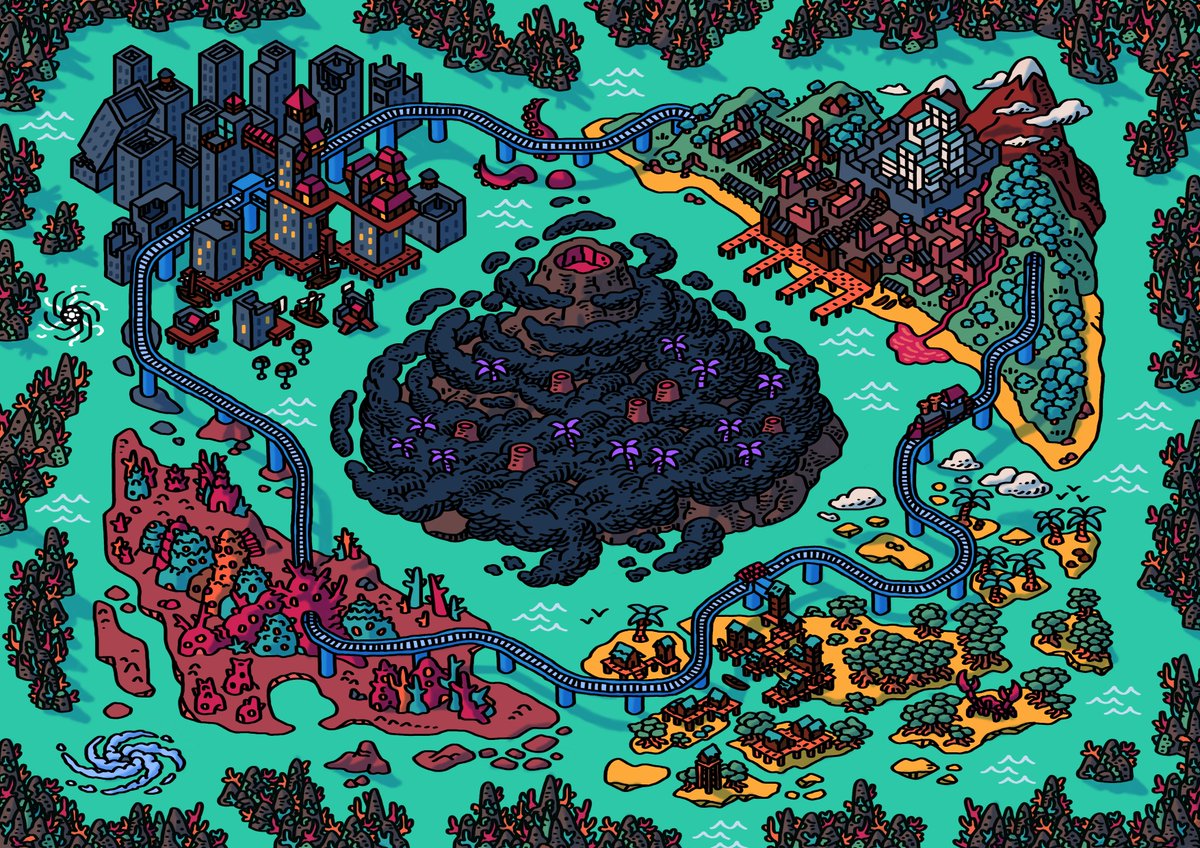 GnarledMonster's tweet image. Now that I finished the Archon Ruins I'm coming back to BTB#3 planning board. Meanwhile I have bills to pay, so I'm opening a few comission slots! 👺🫶

Please hit me up if you have any weird fantasy maps or a bunch of monsters/NPCs to make like these:
#ttrpg #dnd #mapmaking