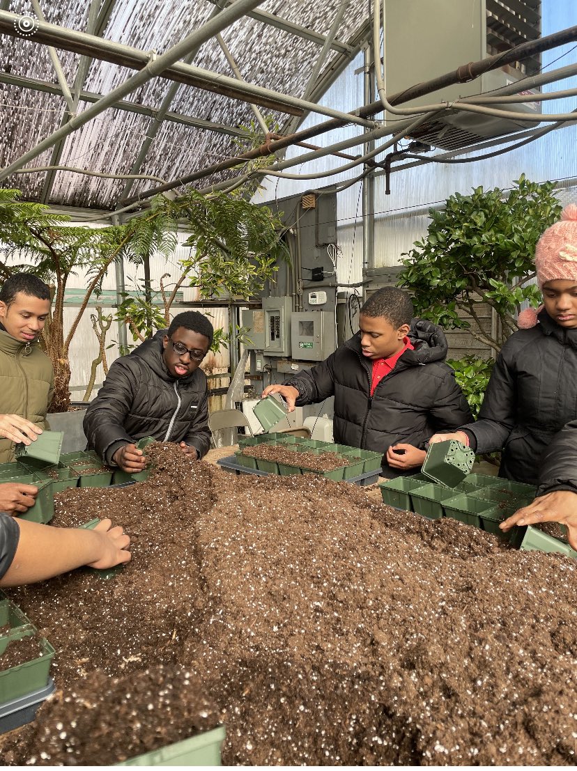 AndreaVaz1006's tweet photo. 🌸🌻 How fitting that on the first day of spring, our Autism students get a chance to work in the Greenhouse Program with Untermeyer Gardens! Such a wonderful and fulfilling hands-on experience for all! 🌼🌷@a_dechent @YonkersSchools #GreenhouseProgram #UtermeyerGardens #RHS https://t.co/vFWh45Ewbt