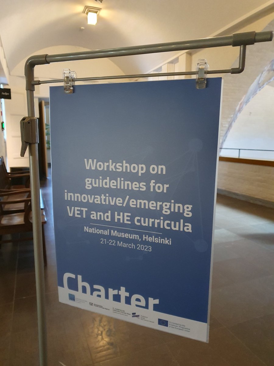 European Cultural Heritage Skills Alliance Charter organizes its workshop in Helsinki. Happy to be part as an invited expert. Inspiring work on guidelines for innovative/emerging curricula for Cultural Heritage Sector! <a href="/museoliitto/">Museoliitto</a> <a href="/Museovirasto/">Museovirasto</a> #museot #CharterAllianceEU