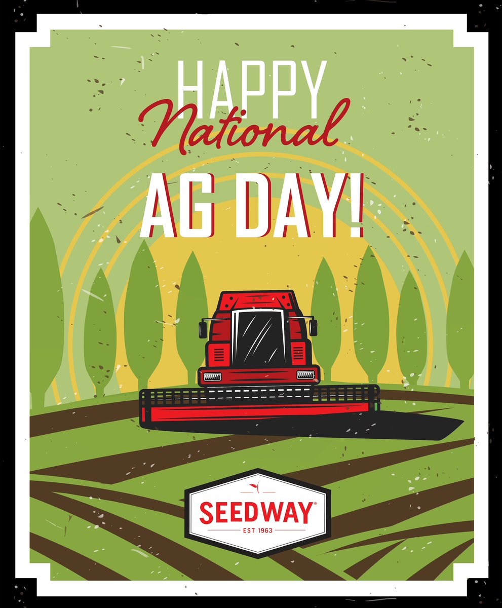 Today we recognize and celebrate the impact Agriculture has on our everyday lives. 🌱 

Thank you to the individuals who work countless hours in the Agriculture Industry to provide for our Nation!