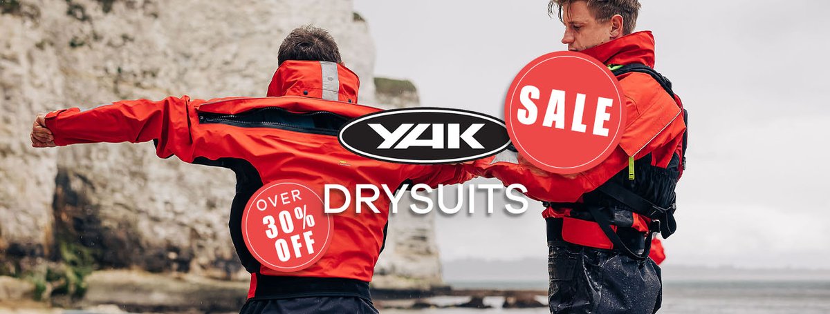 Our Yak drysuits are some of our most versatile bits of kit, and they're still over 30% off on our website! bit.ly/3h19Cw7 🌊