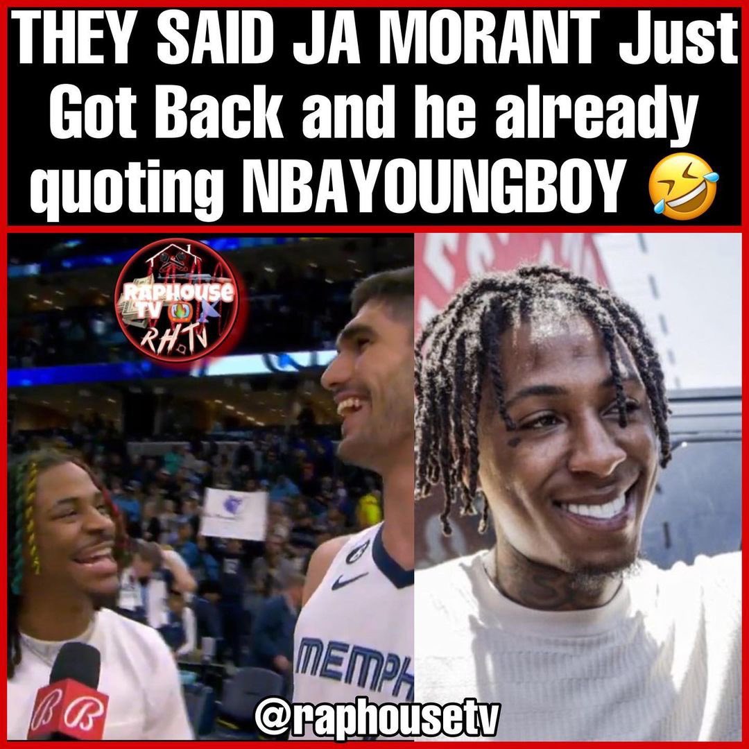 Video: Ja Morant Recites NBA YoungBoy Lyrics On His First Game Back -  Fadeaway World