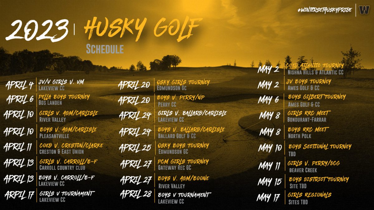 WintersetHusky's tweet photo. Good luck to the Husky Golf teams this spring!  Make plans to come out and support the Huskies! https://t.co/UgSncnZyBK