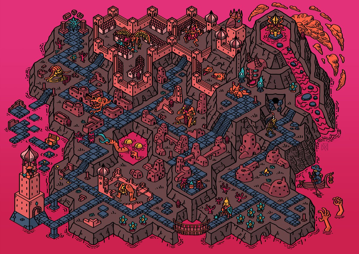 GnarledMonster's tweet image. Now that I finished the Archon Ruins I'm coming back to BTB#3 planning board. Meanwhile I have bills to pay, so I'm opening a few comission slots! 👺🫶

Please hit me up if you have any weird fantasy maps or a bunch of monsters/NPCs to make like these:
#ttrpg #dnd #mapmaking