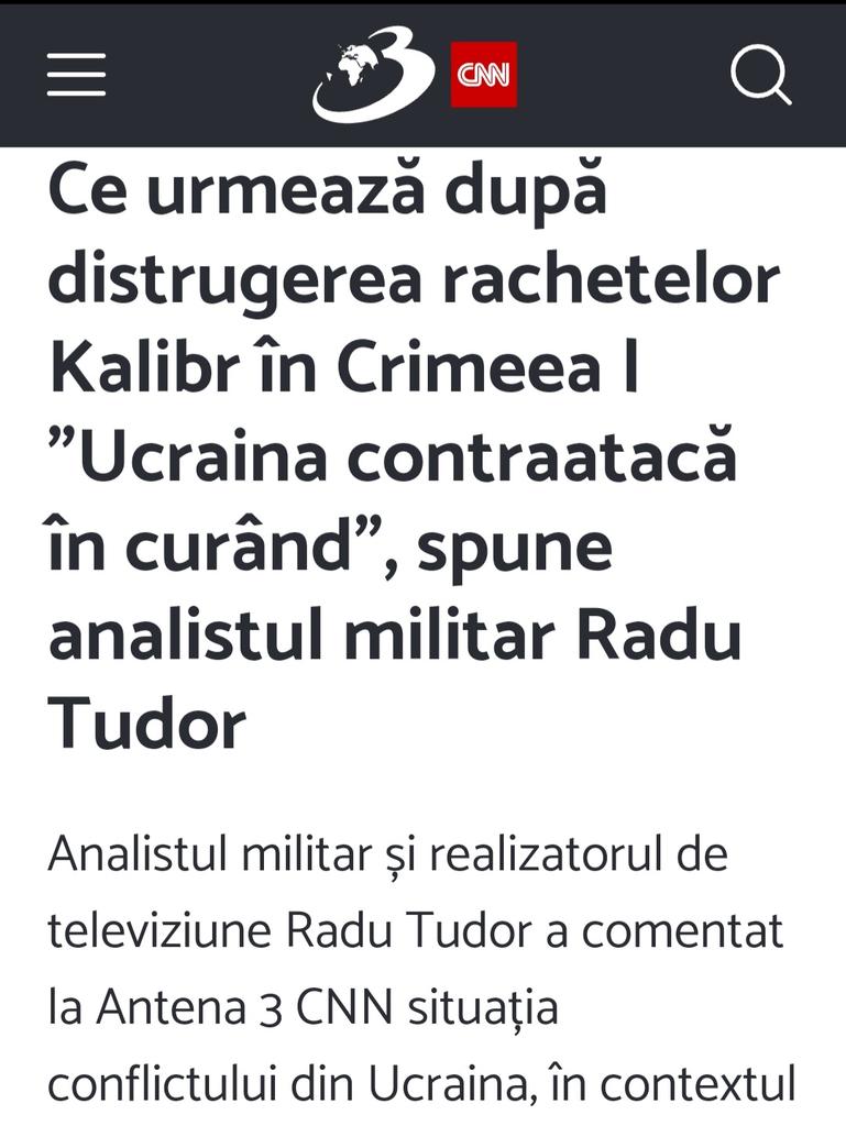 RaduTudor1970's tweet photo. https://t.co/GHluR7n3ay
#Ucraina
#contraofensiva
#Rusia
#invazie https://t.co/RPoUvN6PuD