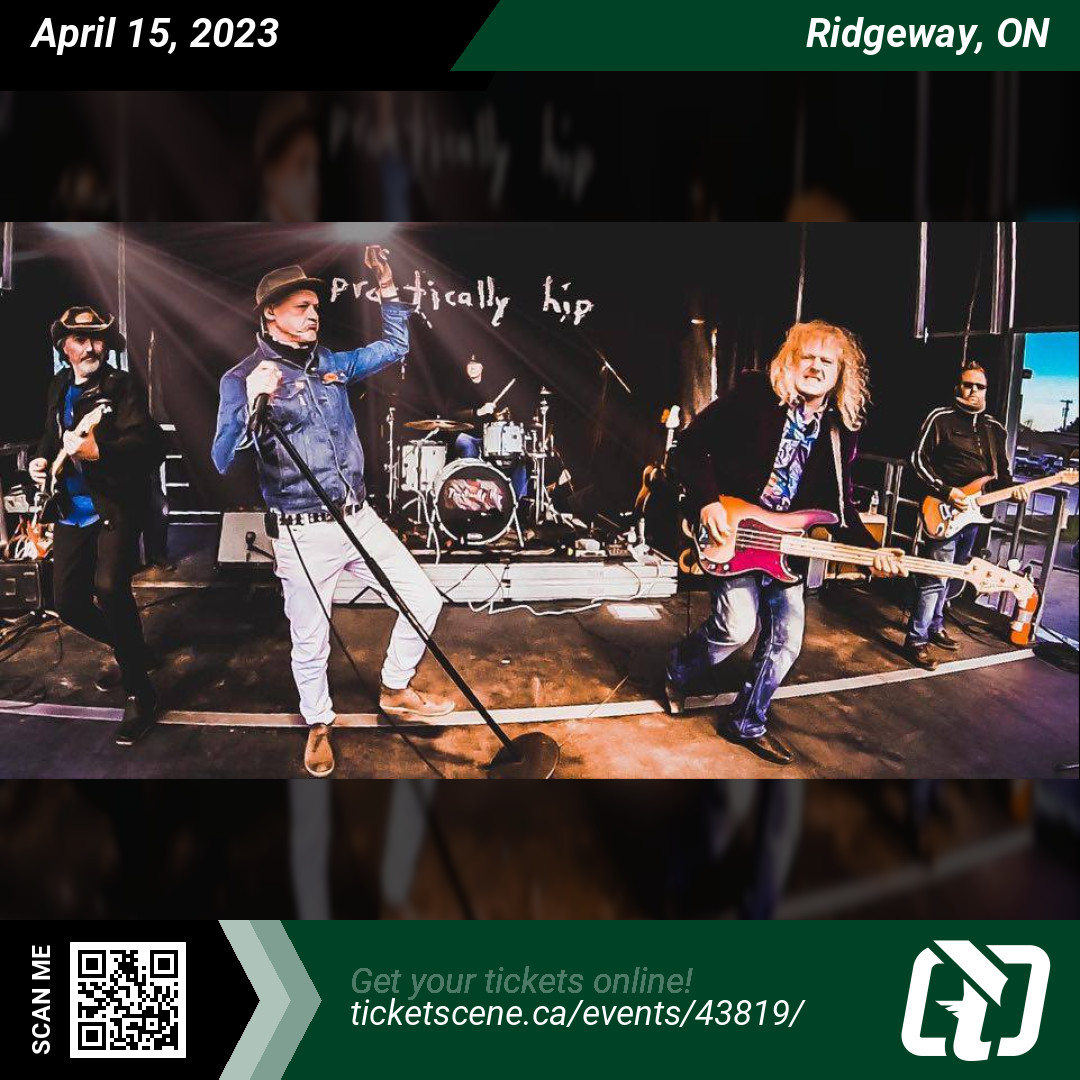 Practically Hip will be performing at <a href="/TheSanctuary2/">The Sanctuary</a>
 on Saturday, April 15, 2023, at 8:30 pm
Get your tickets online ticketscene.ca/events/43819/
#ridgeway #tickets #events