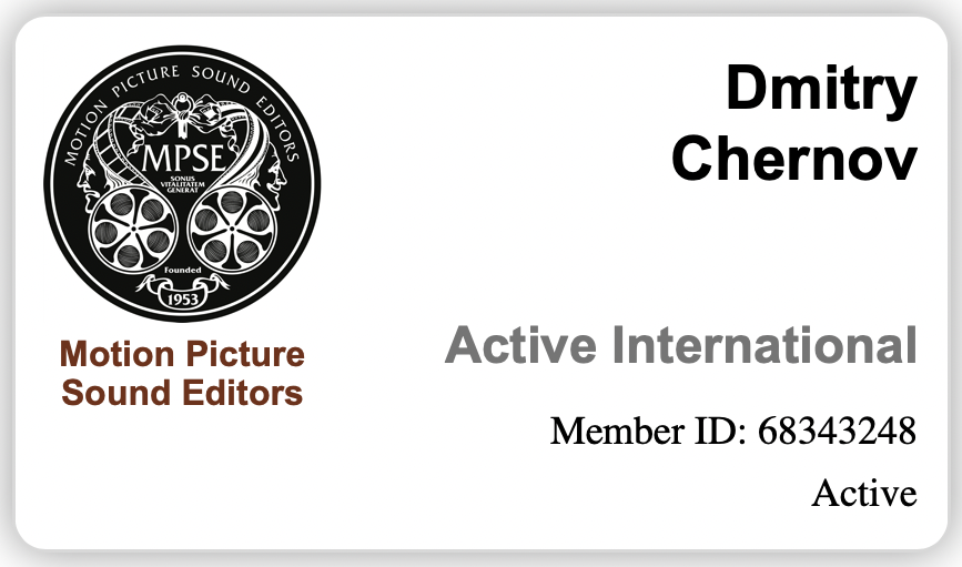 larxaudio's tweet photo. I was approved as an Active International Member at MPSE! What an honour for me! Many thanks to my sponsors @cmaynes and @MichalFojcik, to the Board of Directors, MPSE President Mark Lanza, Membership Committee and it's Chair @ChrissHorgan! https://t.co/TZAgrLypNo