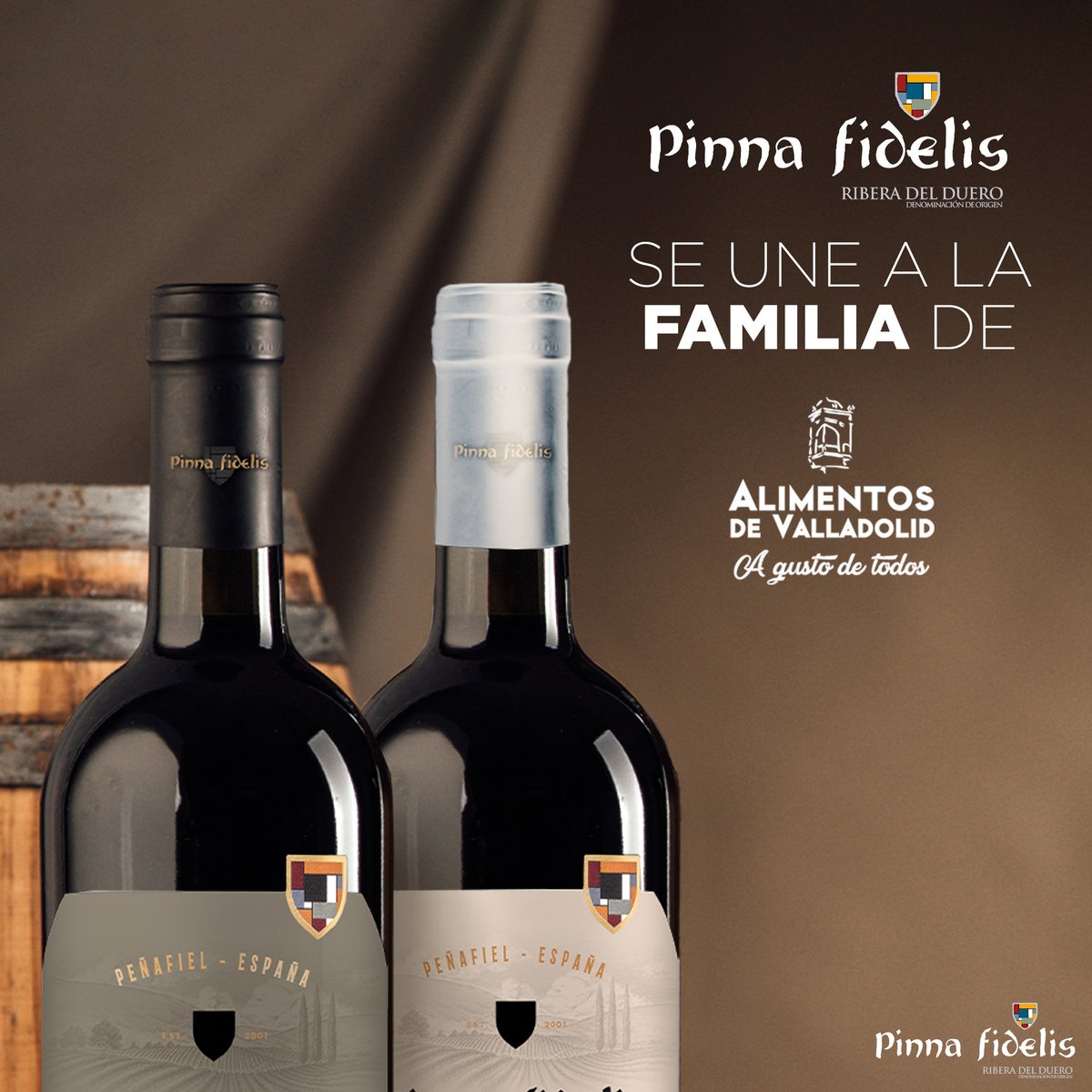 Pinna Fidelis comienza una nueva aventura con su adhesión a Alimentos de Valladolid🍷🔝

#PinnaFidelis #AlimentosdeValladolid #TuMomentoPinna @alimentosVALL @Dip_Va @DORibera