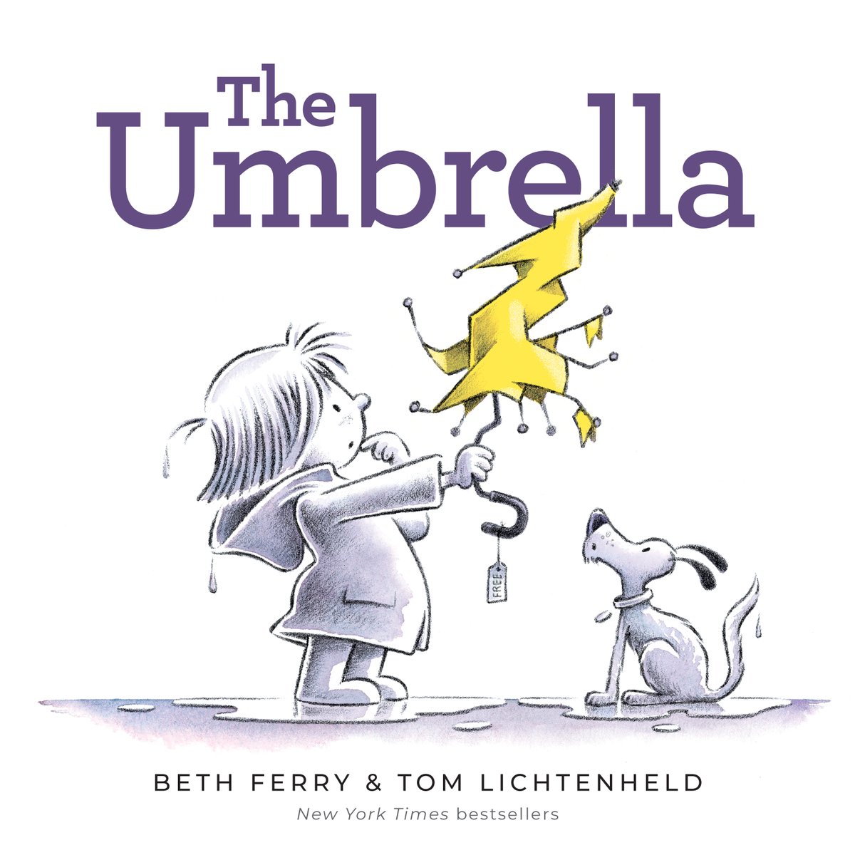 Happy Book Birthday to THE UMBRELLA by @BethFerry1 and @tlichtenheld! I am so proud to have art directed and designed this perfect picture book. Read about how something tattered and broken can bring magic and light. Get yourself a copy at your local indie or library!