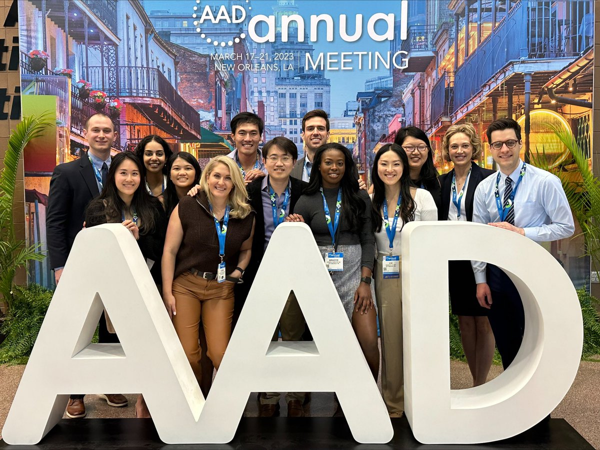 Laissez les bon temps rouler! Check out our residents, faculty, and alumni(!!!) at the 2023 AAD in New Orleans. 🎉