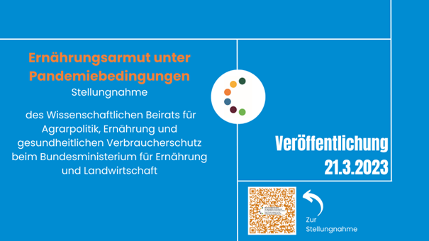 #Ernährungsarmut. Soeben hat der WBAE in Berlin seine neue Stellungnahme zu Ernährungsarmut unter Pandemiebedingungen an Bundesminister <a href="/cem_oezdemir/">Cem Özdemir</a> übergeben. Rund 3 Millionen Menschen sind in Deutschland betroffen. (1/7)