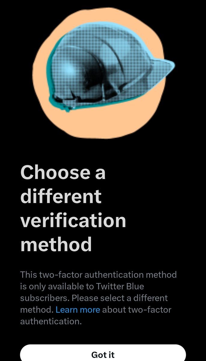 hmcnuttyy's tweet photo. Fun fact, after my account was hacked, I found out I no longer had access to my usual two-factor authentification without paying Money grubbin' Musk 🙄 https://t.co/cwbt6QFr9i