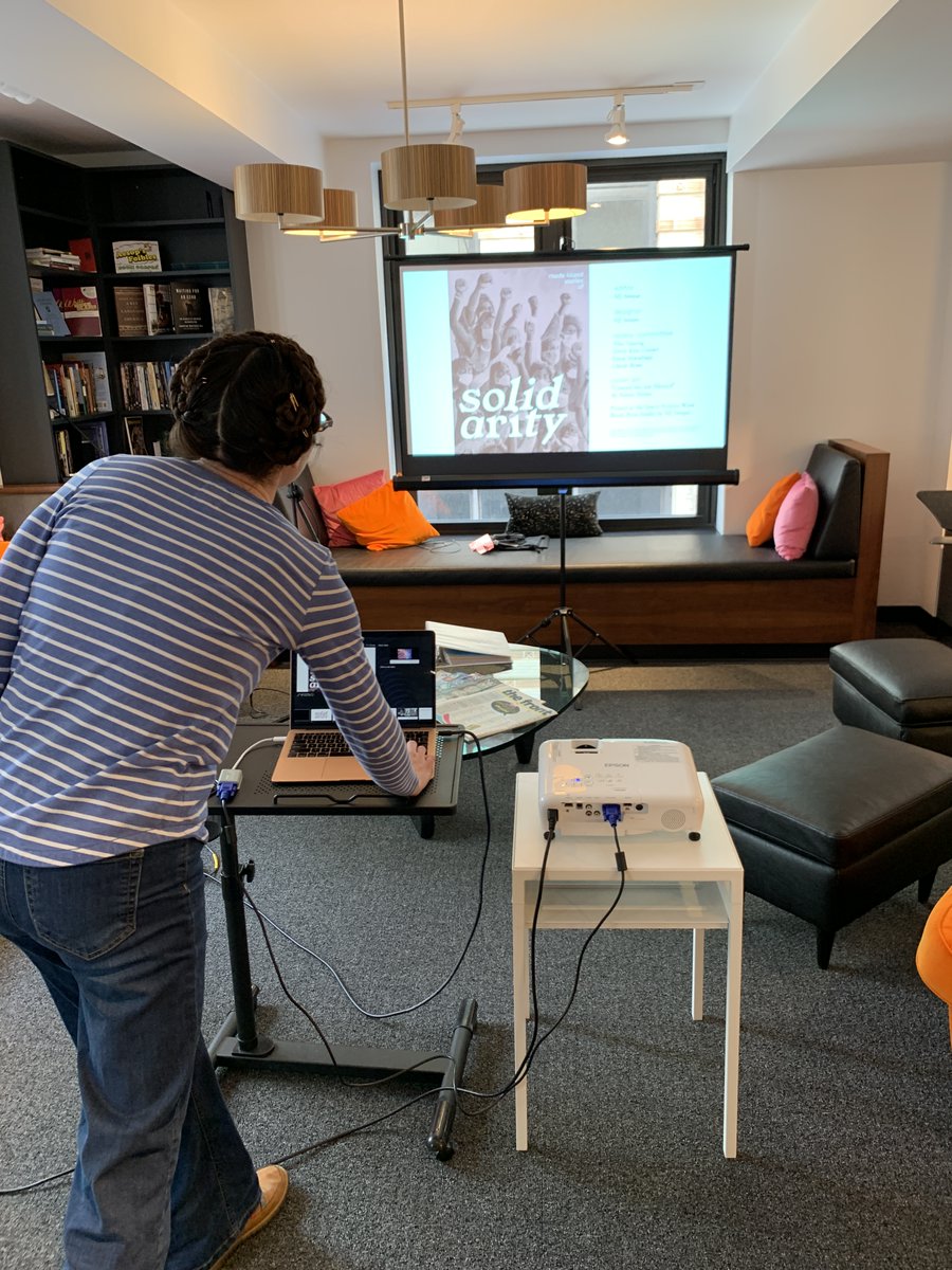 litartsri's tweet photo. We’re getting the hang of hybrid events! This Thurs we host the last reading at our HQ in downtown PVD: a launch of the SOLIDARITY zine. Tune in online, or join in-person, to hear stories of activism &amp; social change in our state on March 23 at 7pm: https://t.co/vghBHW6tJP https://t.co/snMHs8sPX2