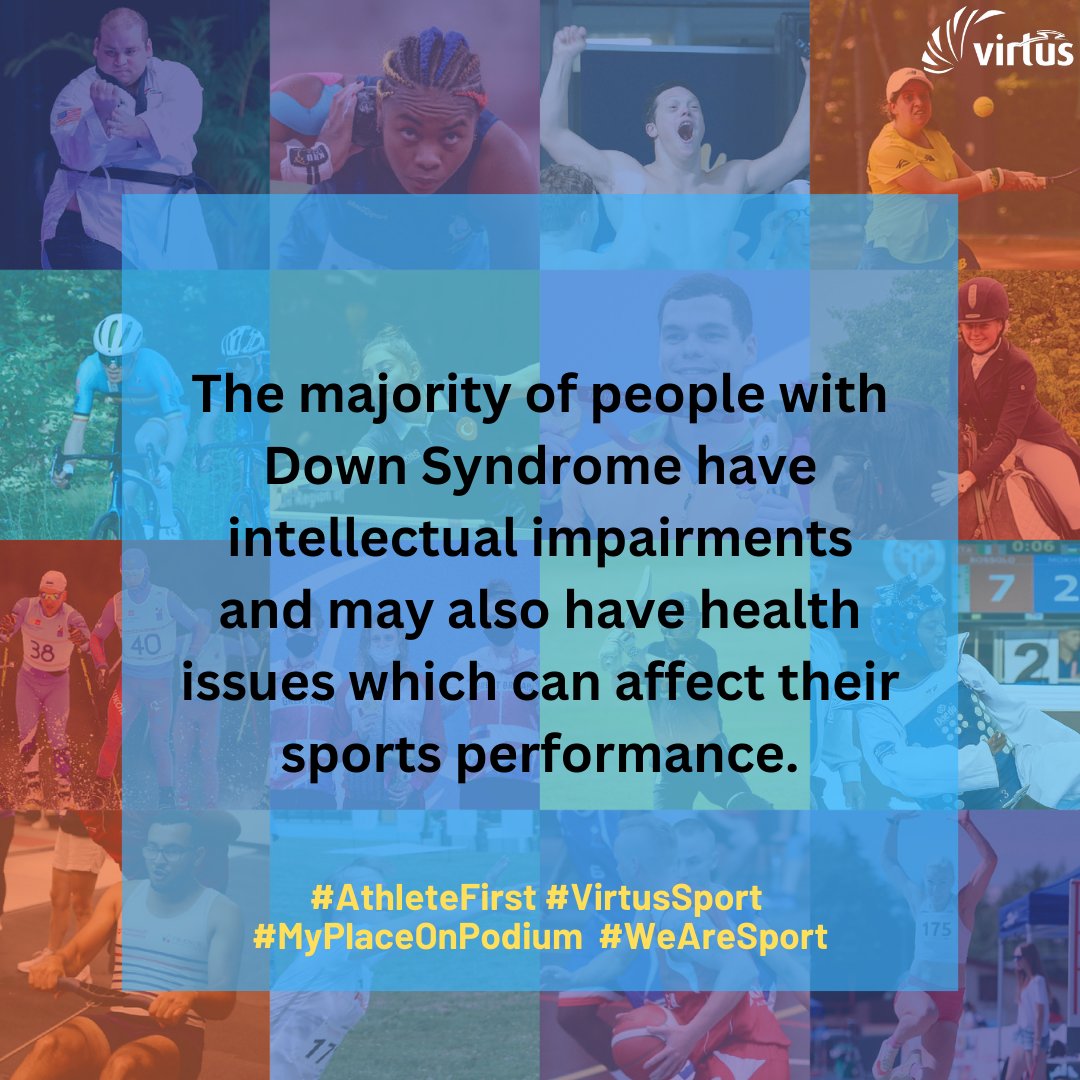 SPORTVirtus's tweet photo. #AthleteFirst 
Do you know what is Down syndrome? Do you know how the syndrome affects sports performance? 

Let's spread awareness about these topics today on #WorldDownSyndromeDay 
.
#VirtusSport #WorldDownSyndromeDay2023 @DSiupdate  @WeThe15  #LotsOfSocks https://t.co/Li6P7HSVXV