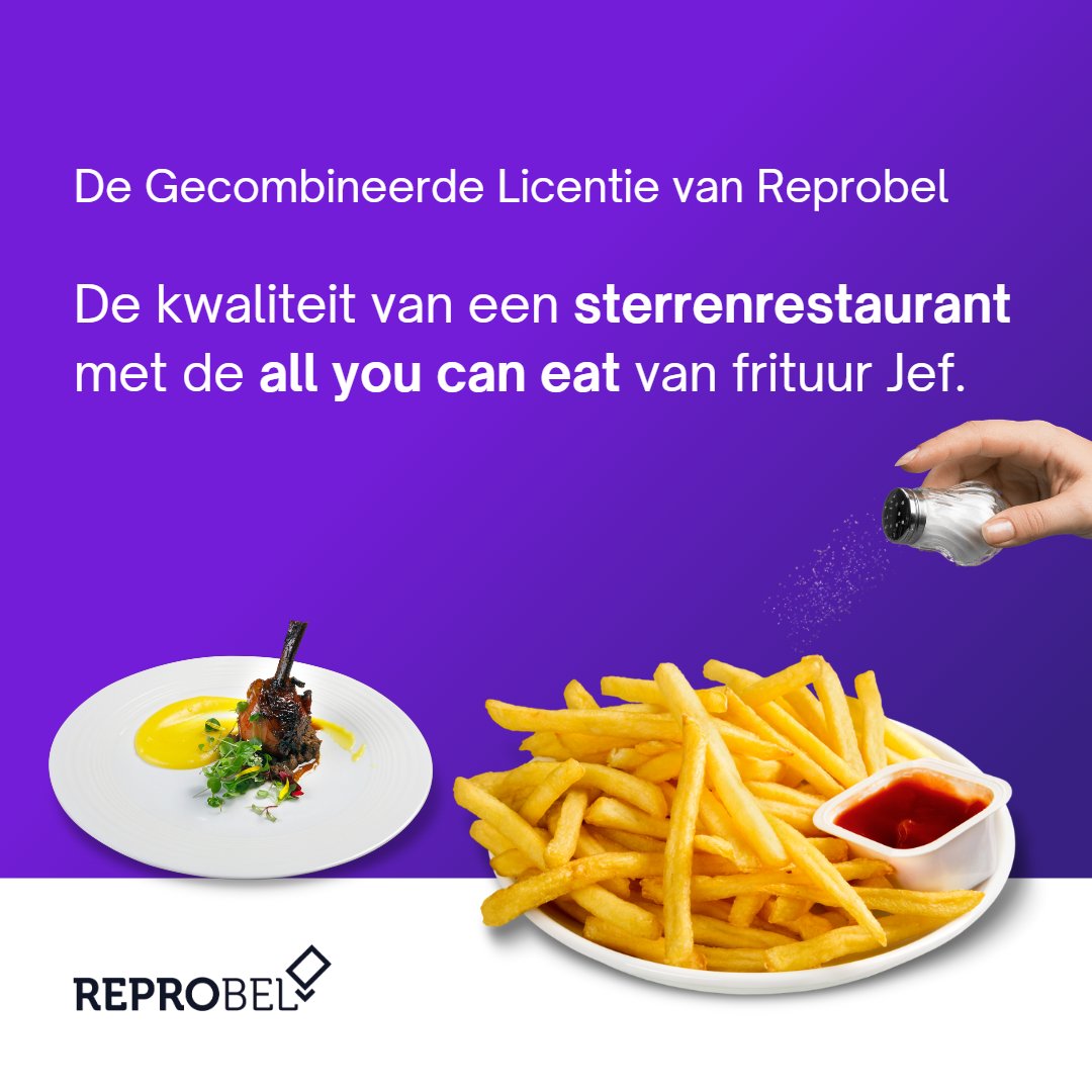 reprobel_be's tweet photo. Bij ons hoef je niet te kiezen. Reprobel serveert je namelijk al het beste in één menu. 🍽
Met onze combilicentie kopieer en deel je à volonte (binnen de licentiegrenzen)
#reprobel #auteursrecht #droitdauteur #digitaal #numérique #combilicentie #licencecombinée https://t.co/qxg9ASchpm