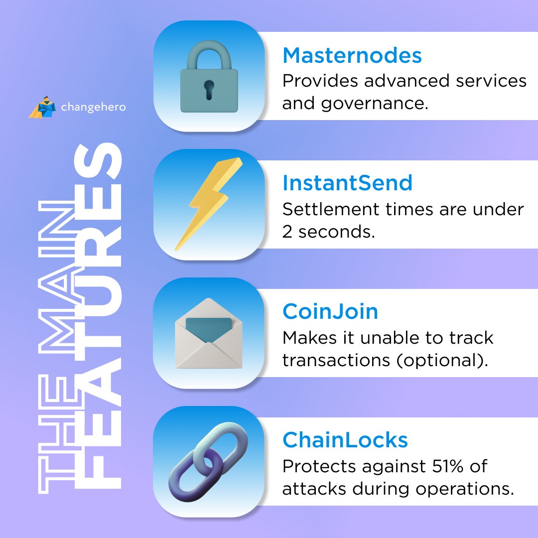 Changehero_io's tweet photo. Let’s explore @Dashpay 🚀

Launched in 2014, today's market cap is over $600 mil! Dash provides instant transactions and takes care of users' privacy. Its security feature protects against 51% of cyberattacks.

Swap $DASH at the Best Rate 👇
https://t.co/l3goNNB6Tj

#CHInsights https://t.co/VGzzNKAqnn